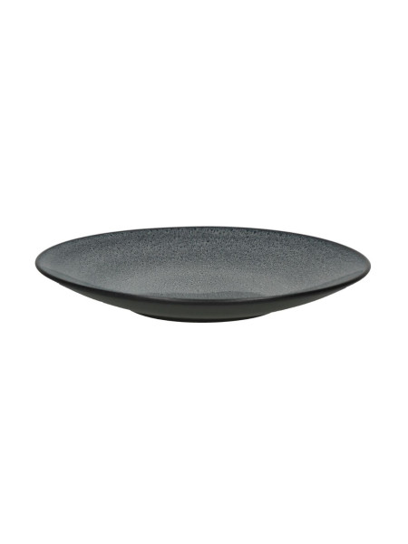 pomax stoneware dinner plates MIRHA dark grey Ø27cm