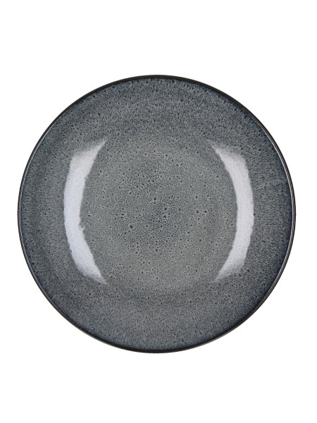 pomax stoneware dinner plates MIRHA dark grey Ø27cm
