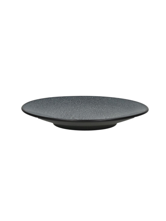 Pomax assiettes à dessert en grès MIRHA gris foncé Ø22cm