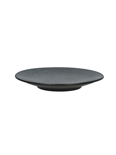 Pomax stoneware dessert plates, MIRHA dark grey Ø22cm
