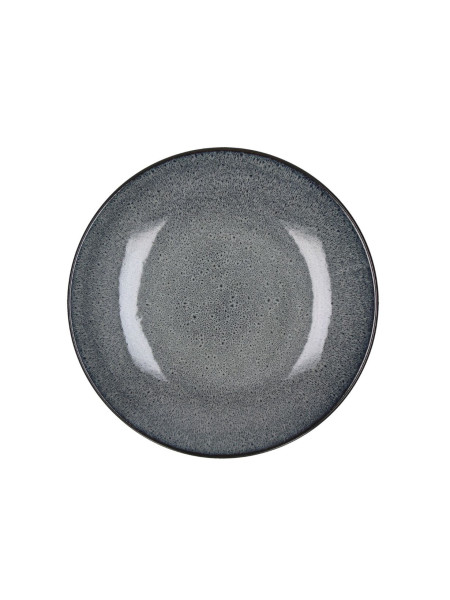 Pomax stoneware dessert plates, MIRHA dark grey Ø22cm