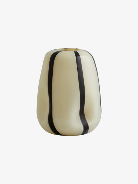 Nordal - Amber glass candlestick vase, Riva S | MBS Design