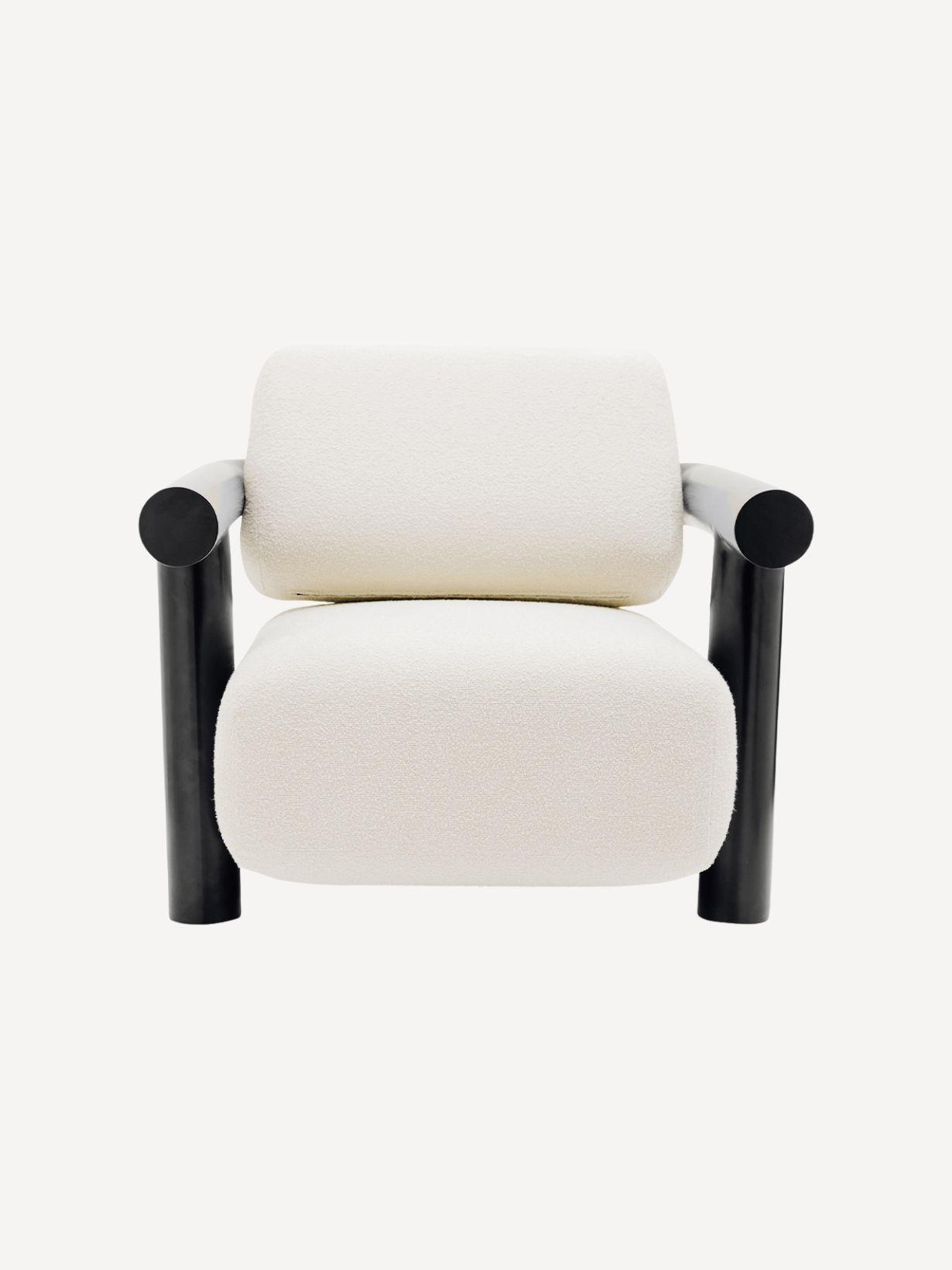 Gabrielle Paris - Fauteuil Claude 100 en inox noir thermolaqué | MBS Design