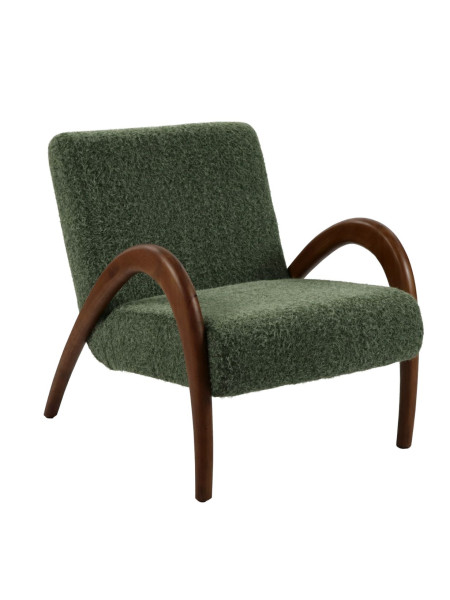 pomax Maurice Rubberwood armchair