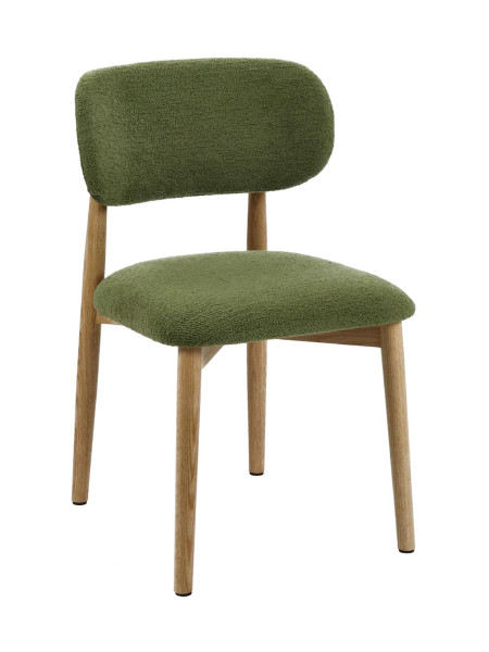 Pomax - Hazel Chair in oak and bouclé fabric | MBS Design