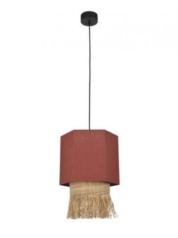 market set Hanging lamp in washed linen, Marrakech S