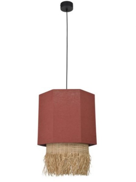 Market Set Hanging lamp in washed linen, epice Marrakech M