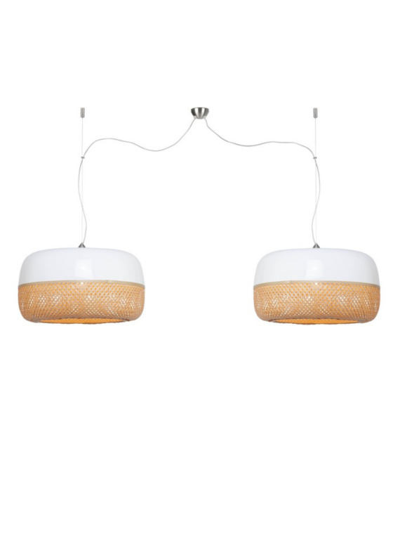 Double hanging lampe in bamboo Mekong, Good & Mojo l MBS Design