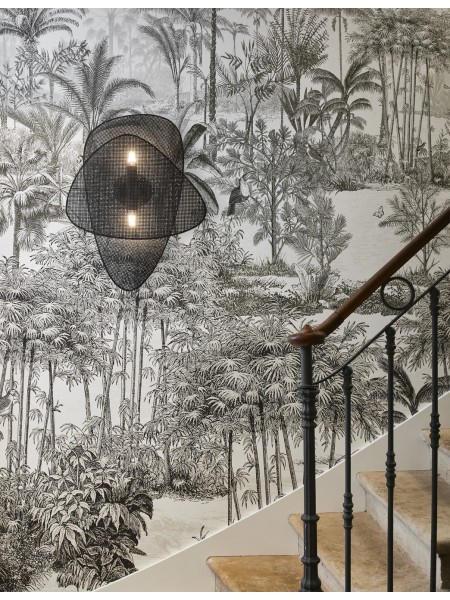 Market Set - Rattan wickerwork wall light, Double Screen| MBS DESIGN