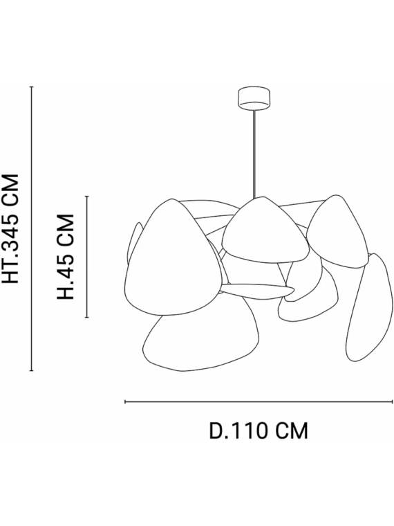 Market Set - Suspension en cannage noir, Screen XL | MBS Design