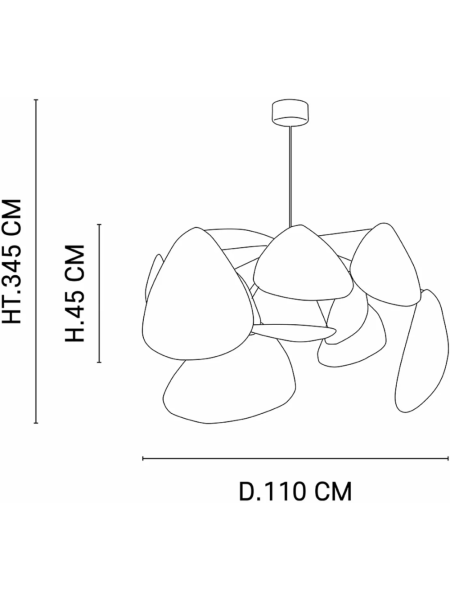 Market Set - Suspension en cannage noir, Screen XL | MBS Design