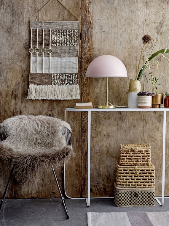 Pink table lamp, Metal - Bloomingville