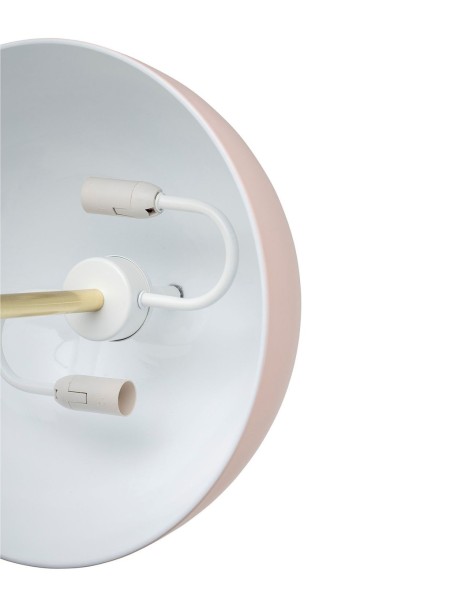 Lampe de table rose, Metal - Bloomingville