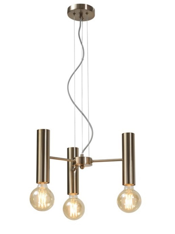 It's about Romi - Gilded hanging lamp 3 lights, Cannes S | MBS Design