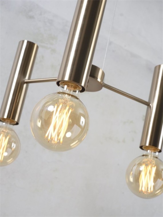 It's about Romi - Gilded hanging lamp 3 lights, Cannes S | MBS Design