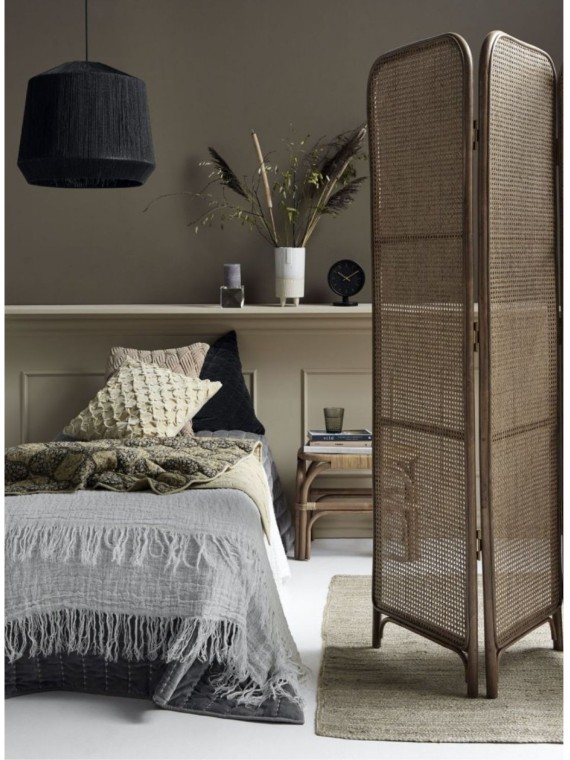 Woven Rattan Screen, Colonial