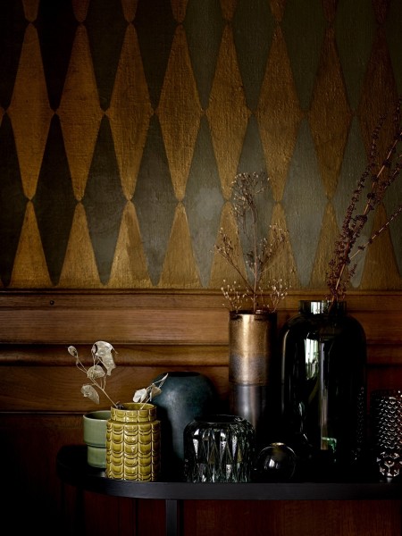 Bloomingville Console en métal noir Harper