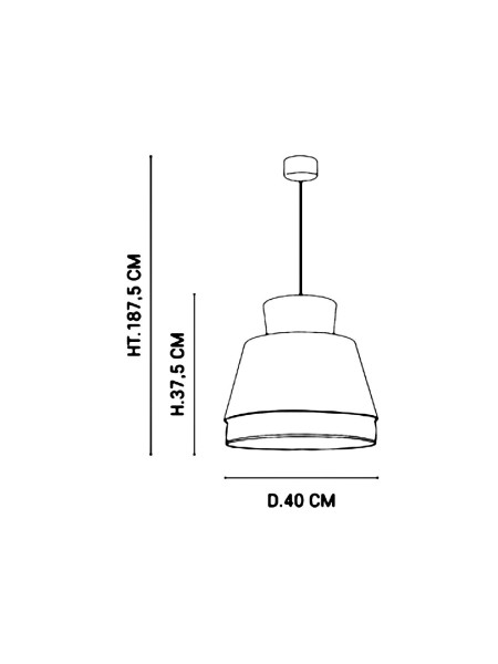 Market Set, size of Hanging lamp in washed linen and rattan wickerwork,  Singapore Nude M
