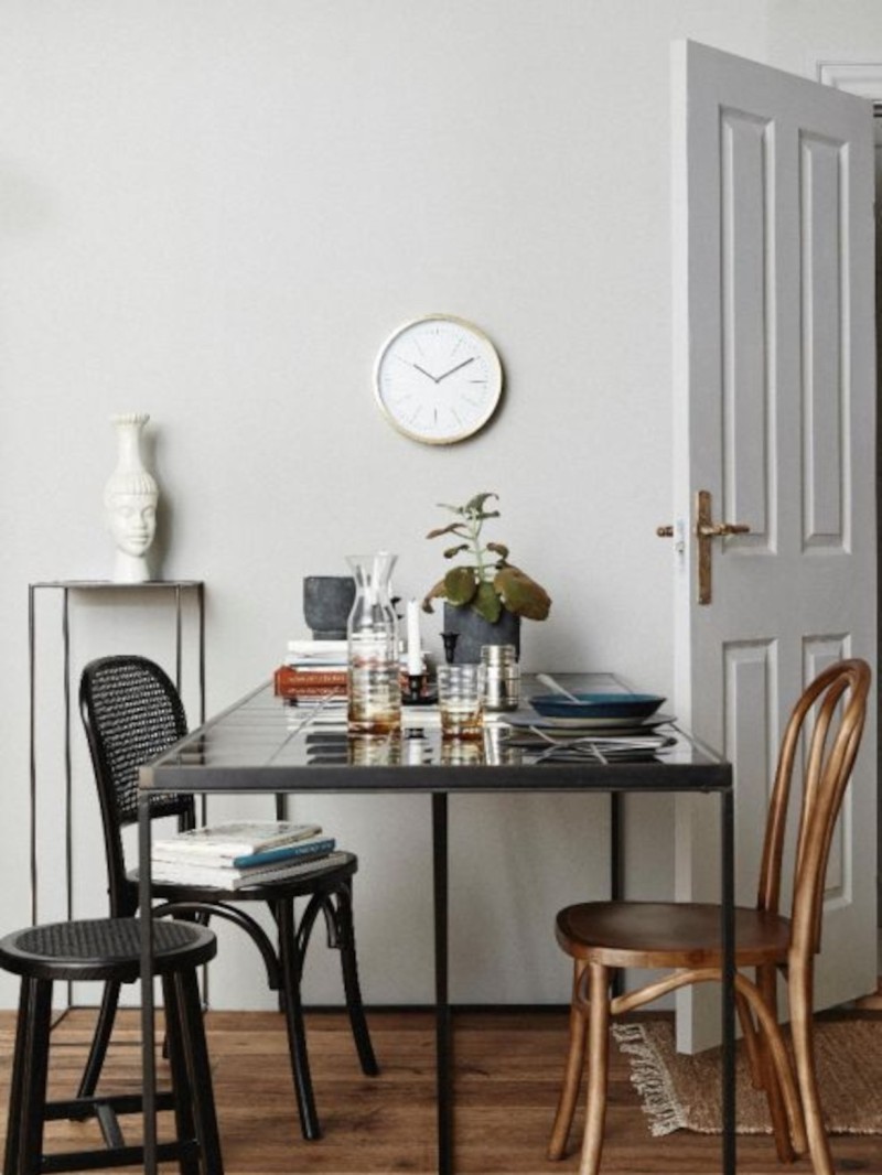 Nordal - Wall clock golden frame, Nicobar