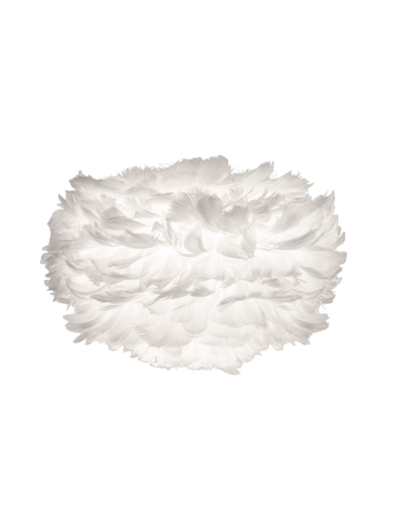 UMAGE - Tripod lamp in goose feather, Eos mini white and Tripod base white - MBS Design