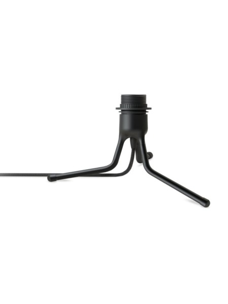 UMAGE - UMAGE - Lampe trépied noir et plume d'oie rose, Eos mini