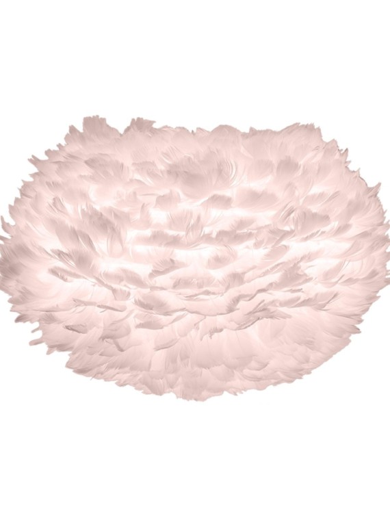 UMAGE - Lampe en plume d'oie, Eos médium rose et Champagne Table noir - MBS Design