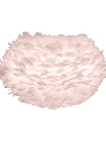 UMAGE - Lampe en plume d'oie, Eos médium rose et Champagne Table noir - MBS Design