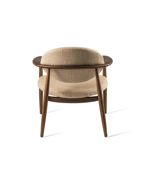 Pols Potten Fauteuil beige en frêne, Roundy