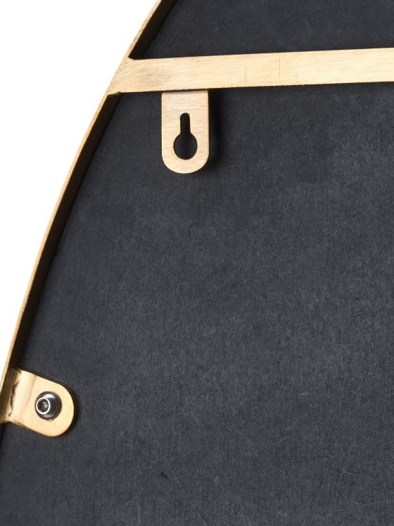 Pols Potten Golden oval shelf mirror, Oslo