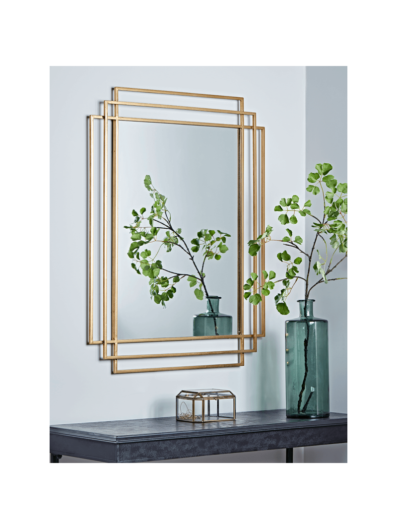 Nordal - Gilded Art Deco mirror, Square