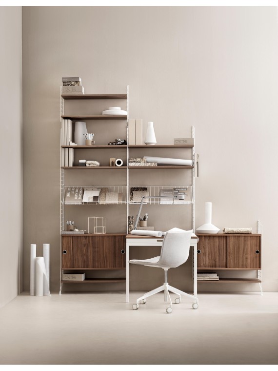 StringFurniture - Étagère en métal et en bois, Pocket | MBS Design