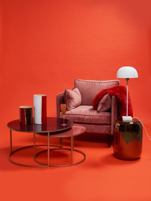 Pols Potten Tabouret en céramique doré, Anouk