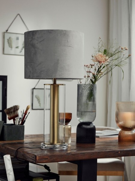 Nordal - Vase bougeoir en verre ambré, Riva L