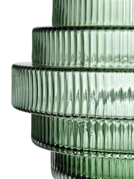 Rill Art deco striated glass vase, Nordal | MBS Design