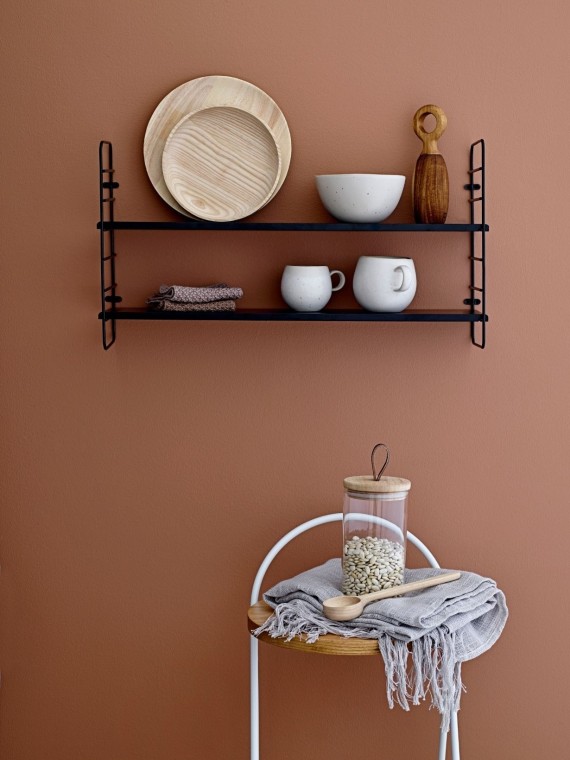 Black metal shelf, North - Bloomingville