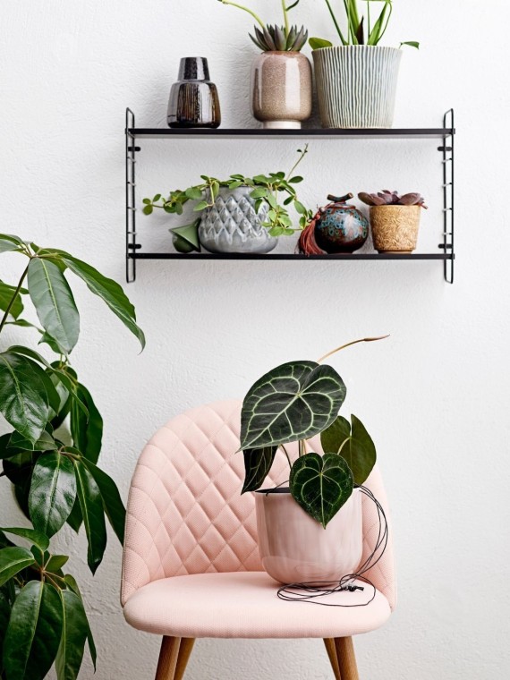 Black metal shelf, North - Bloomingville