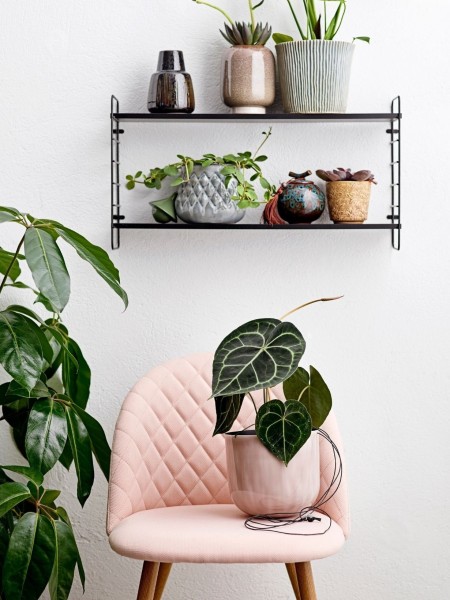 Black metal shelf, North - Bloomingville