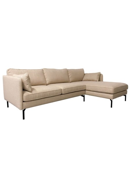 Three seater corner sofa Pols Potten in beige fabric, Sofa PPno.2  | MBS Design