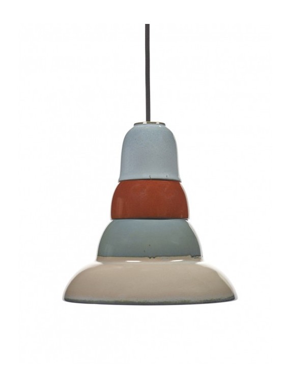 Blue stoneware pendant lamp, Anitaº4 Serax