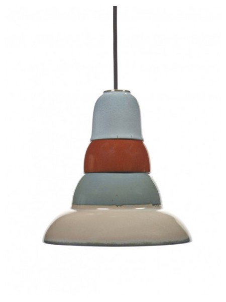 Blue stoneware pendant lamp, Anitaº4 Serax