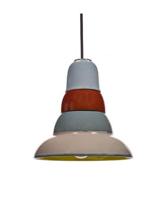 Blue stoneware pendant lamp, Anitaº4 Serax