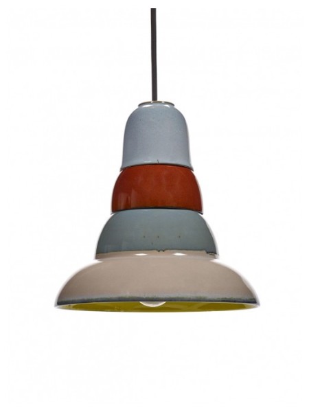 Blue stoneware pendant lamp, Anitaº4 Serax
