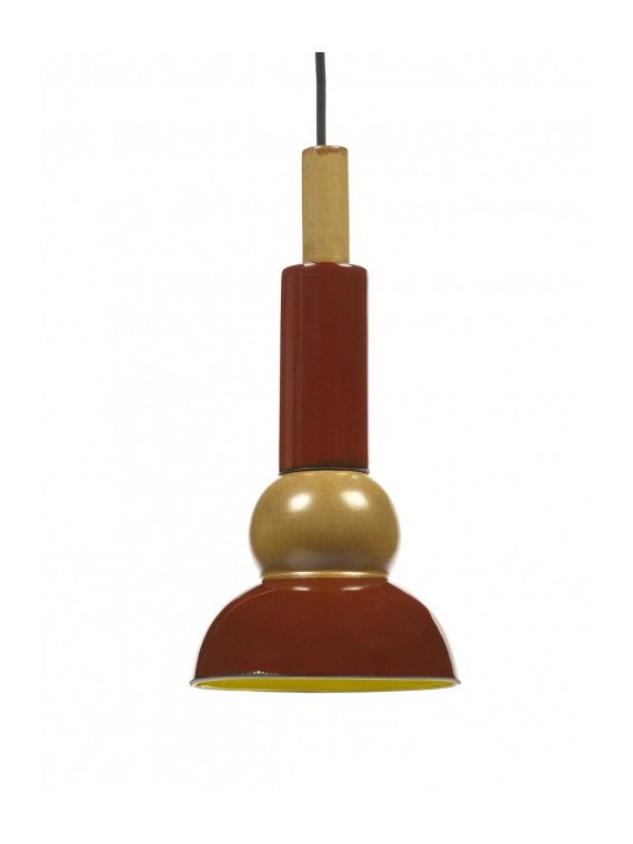 Red stoneware pendant lamp, Anitaº3 Serax