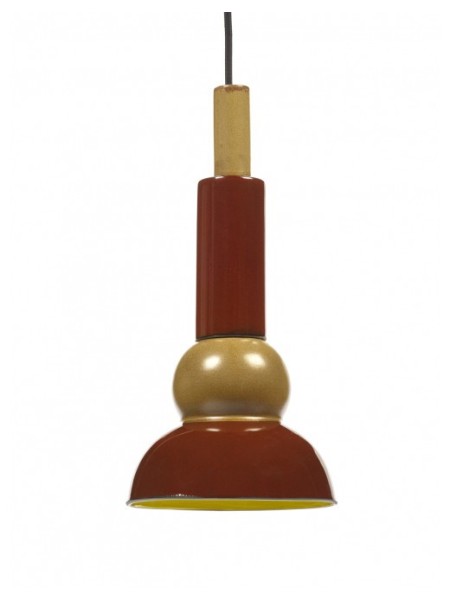 Red stoneware pendant lamp, Anitaº3 Serax