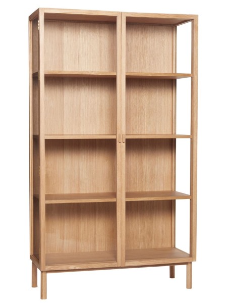 Display cabinet in natural oak Gunder Hubsch