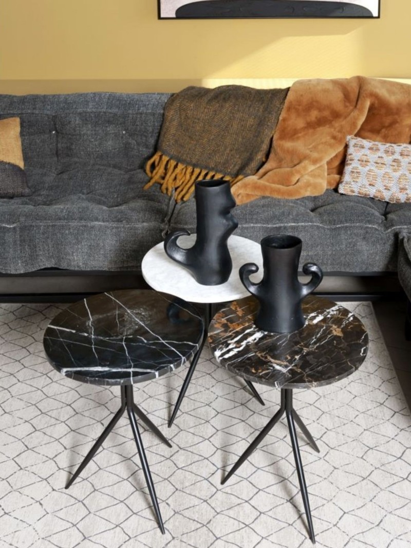 marble and metal bistro table dana pomax