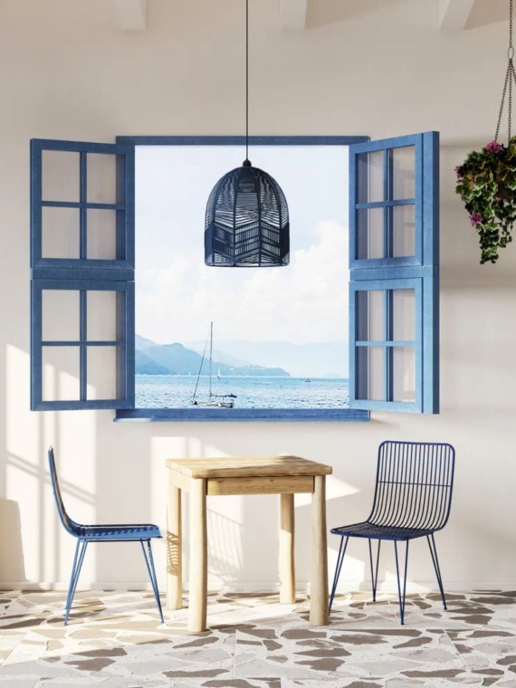 ombra Pomax chairs in pastel metal