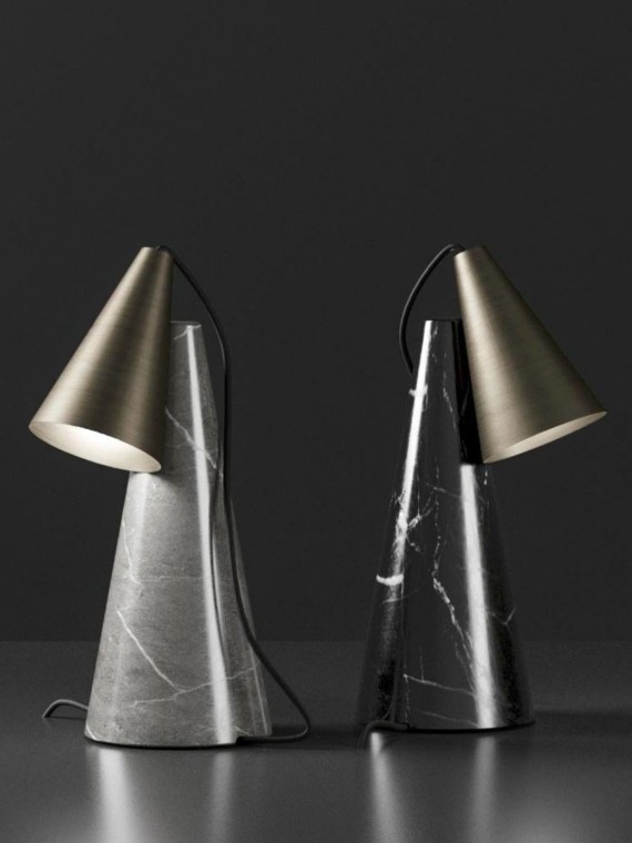Marble table lamp, Octave Edizioni Design