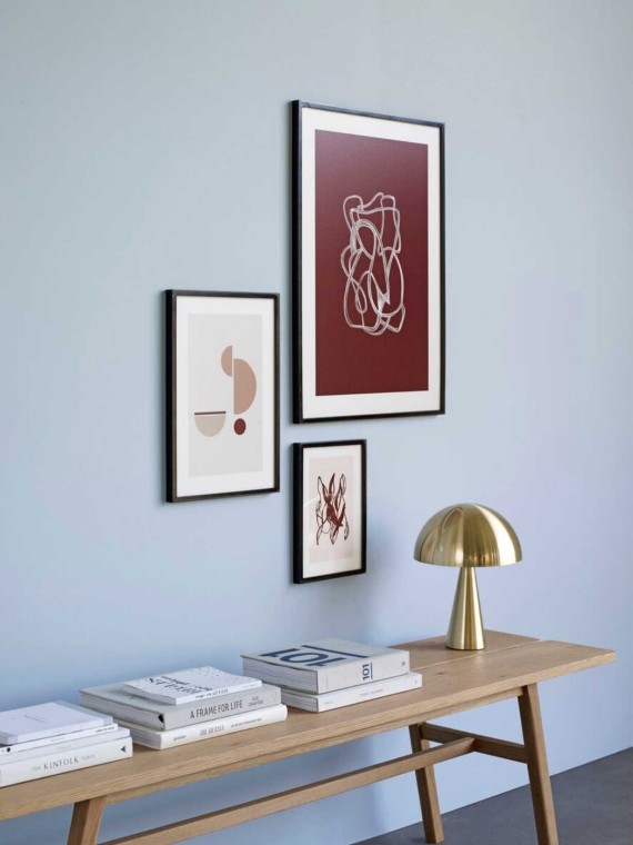 Hubsch Lampe de table laiton métal Mina