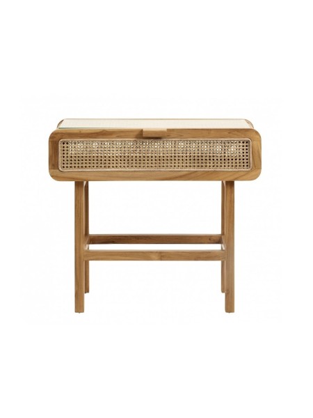 Nordal Console in teak and natural rattan, Lani